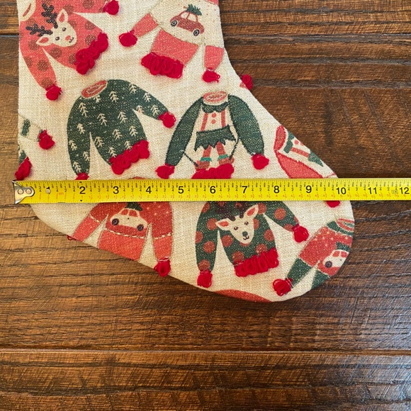 Ugly Christmas Sweaters Christmas Stocking, Ugly Christmas Sweaters & Pom-Poms - Picture 12 of 12